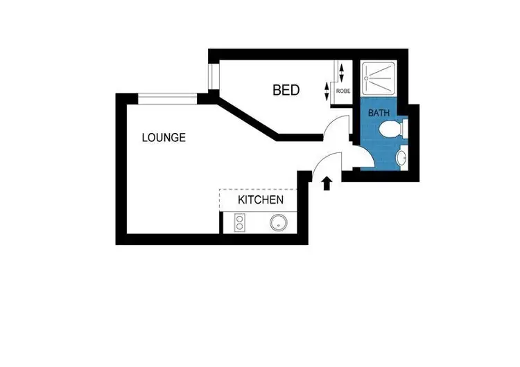 Floorplan of Homely apartment listing, 404/528 Swanston Street, Carlton VIC 3053