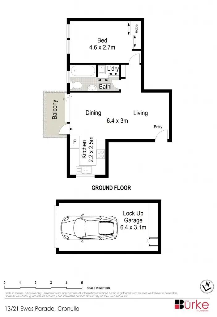 Floorplan of Homely unit listing, 13/21 Ewos Parade, Cronulla NSW 2230
