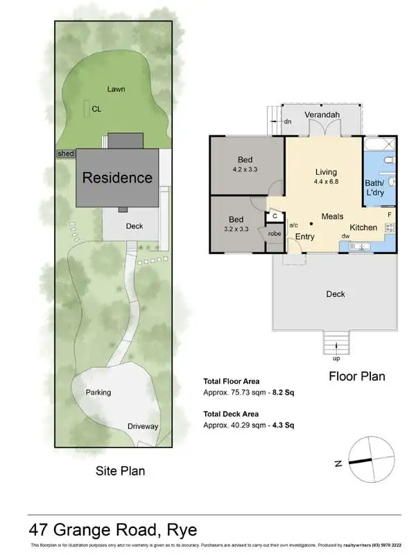 Floorplan of Homely house listing, 47 Grange Road, Rye VIC 3941