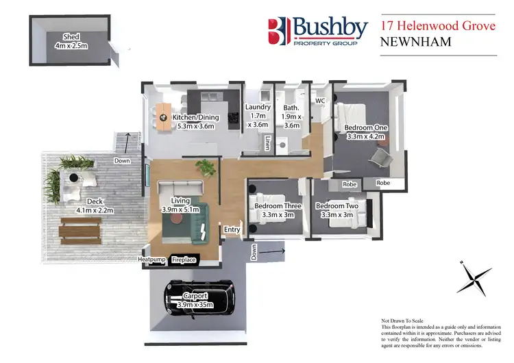 Floorplan of Homely house listing, 17 Helenwood Grove, Newnham TAS 7248