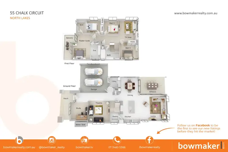 Floorplan of Homely house listing, 55 Chalk Circuit, North Lakes QLD 4509