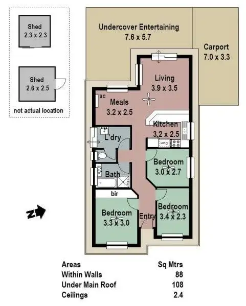 Floorplan of Homely house listing, 83A Grevillea Way, Woodside SA 5244