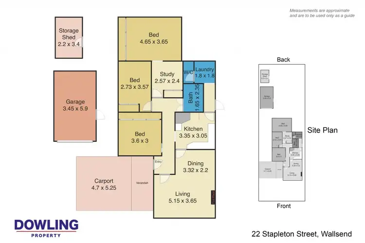 Floorplan of Homely house listing, 22 Stapleton Street, Wallsend NSW 2287