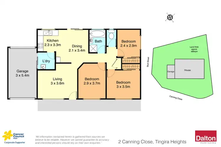 Floorplan of Homely house listing, 2 Canning Close, Tingira Heights NSW 2290