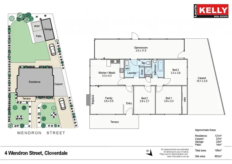 Floorplan of Homely house listing, 4 Wendron Street, Cloverdale WA 6105