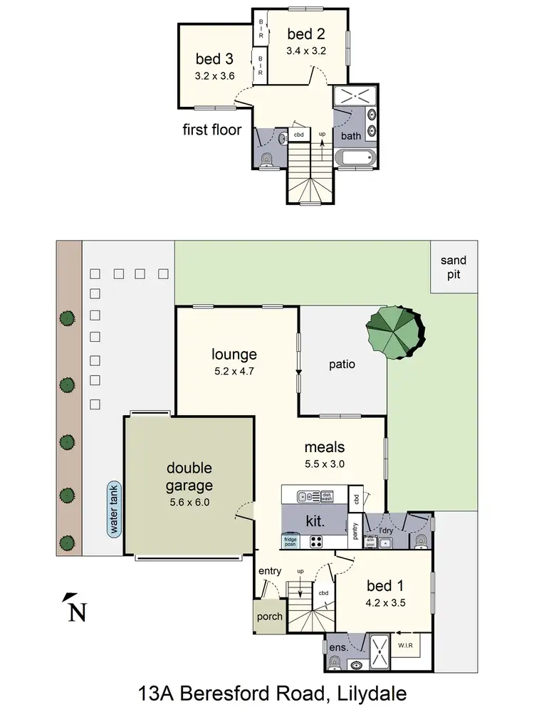 Floorplan of Homely house listing, 13A Beresford Road, Lilydale VIC 3140