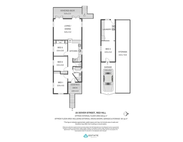 Floorplan of Homely house listing, 23 Dover Street, Red Hill QLD 4059