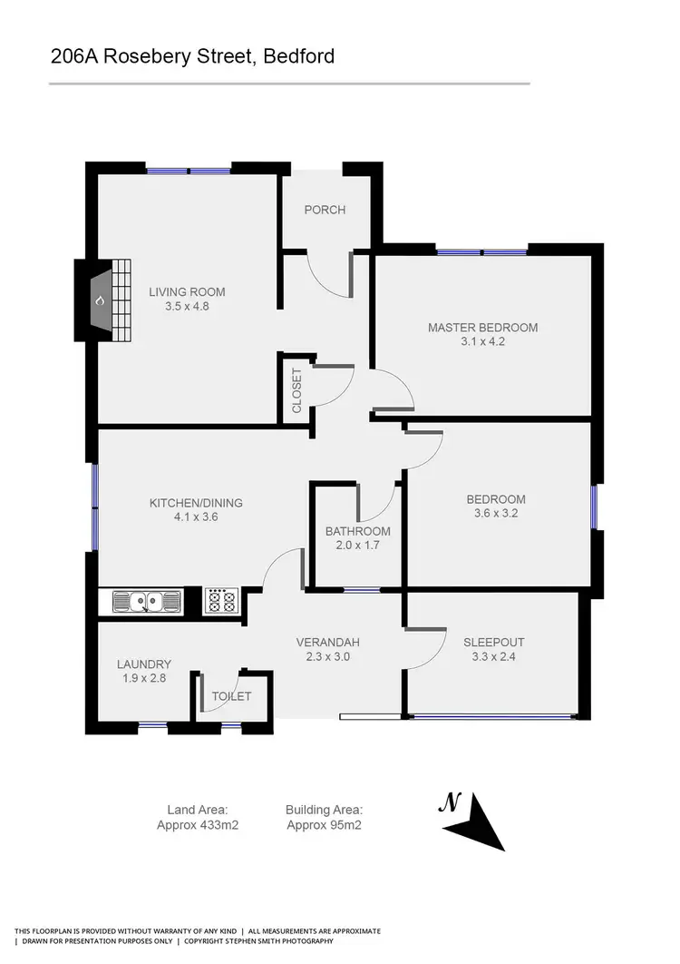 Floorplan of Homely house listing, 206A Rosebery Street, Bedford WA 6052