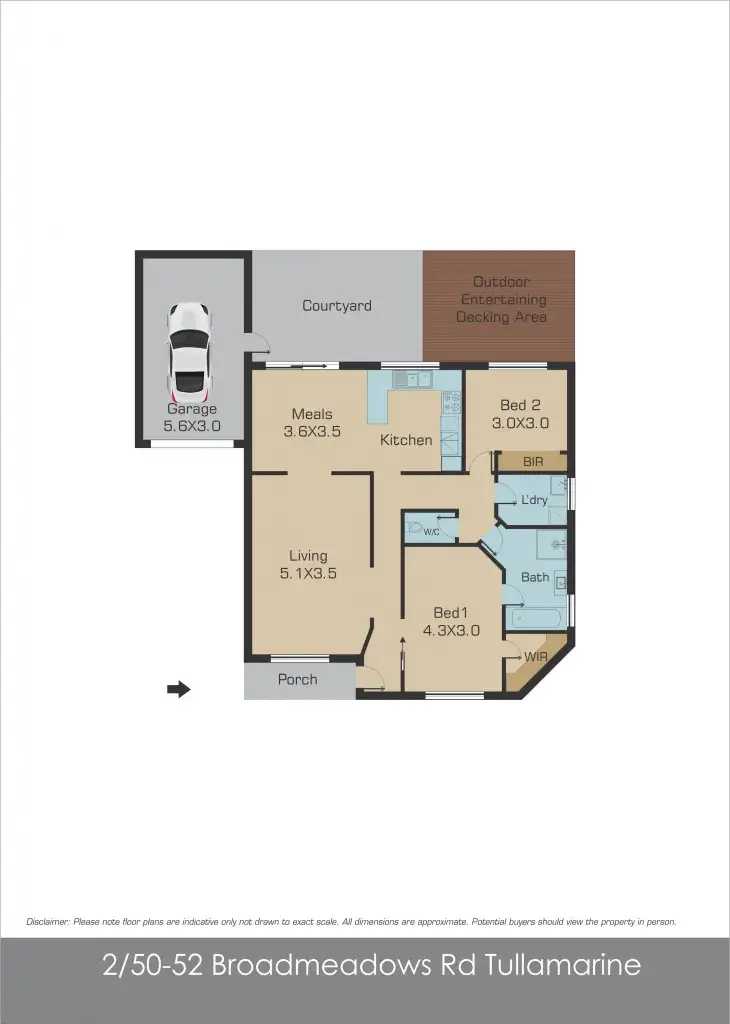 Floorplan of Homely house listing, 2/50-52 Broadmeadows Road, Tullamarine VIC 3043