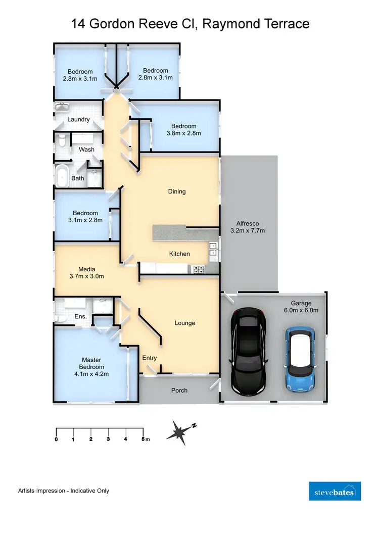Floorplan of Homely house listing, 14 Gordon Reeve Close, Raymond Terrace NSW 2324