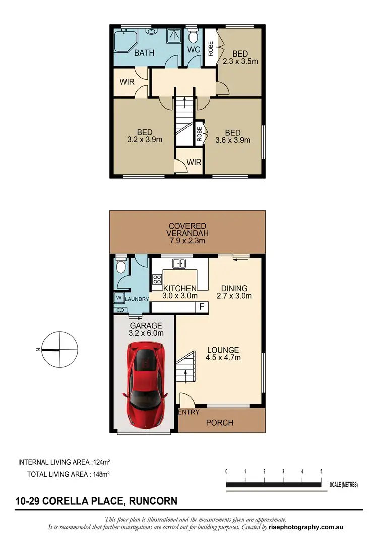 Floorplan of Homely townhouse listing, 10/29 Corella Place, Runcorn QLD 4113