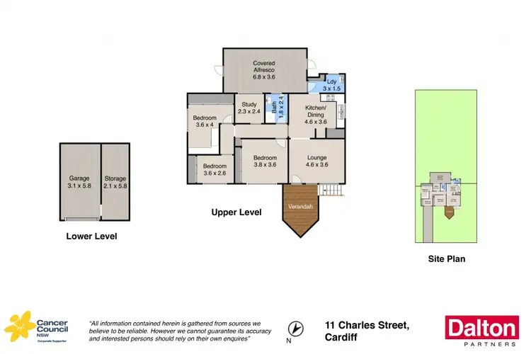 Floorplan of Homely house listing, 11 Charles Street, Cardiff NSW 2285