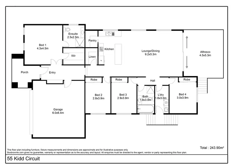 Floorplan of Homely house listing, 55 Kidd Circuit, Goulburn NSW 2580
