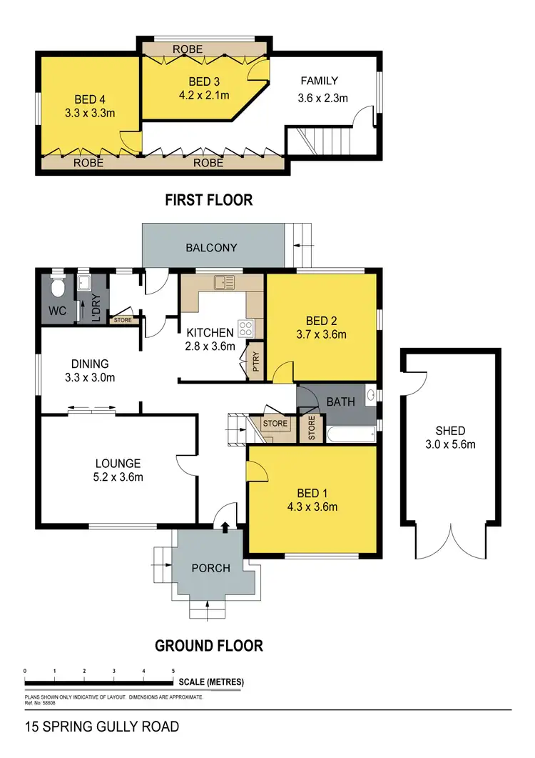 Floorplan of Homely house listing, 15 Spring Gully Road, Spring Gully VIC 3550