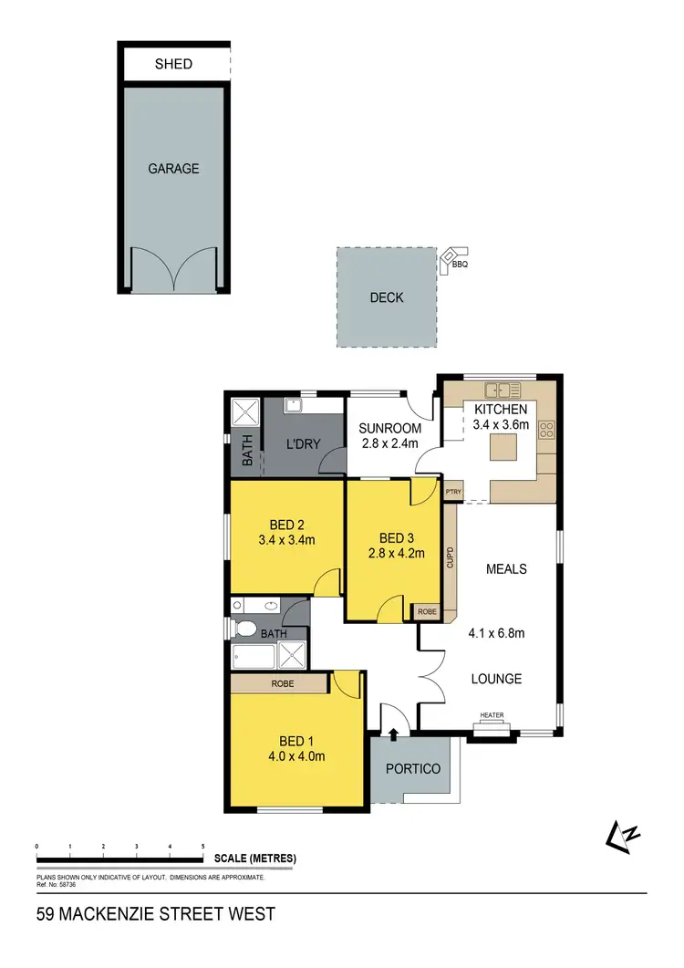 Floorplan of Homely house listing, 59 Mackenzie Street West, Golden Square VIC 3555