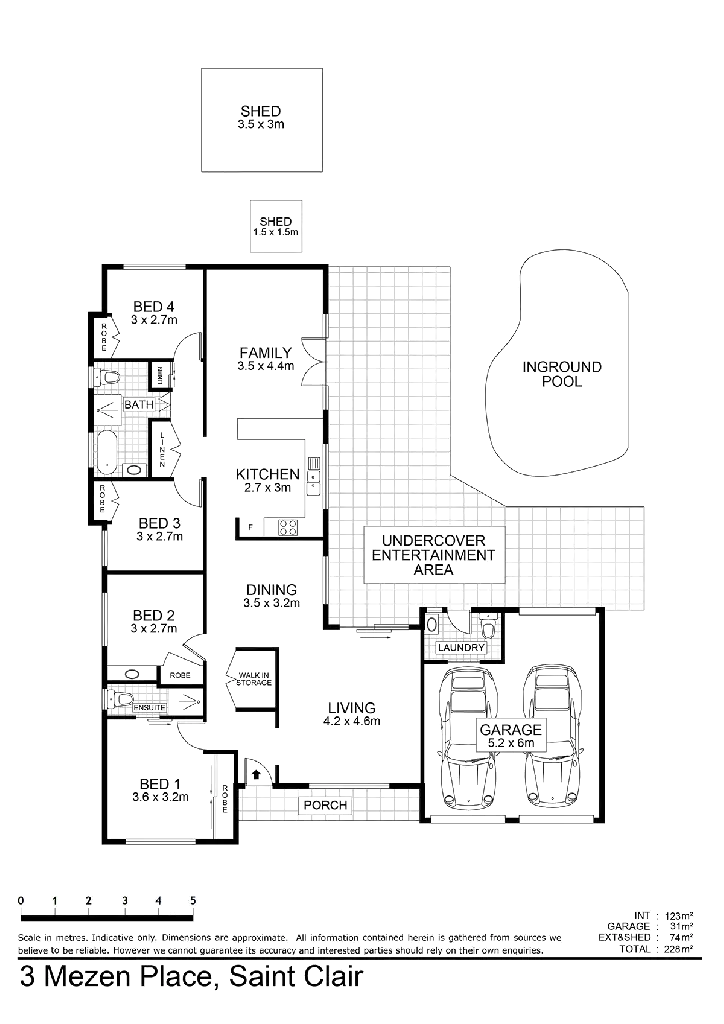 Floorplan of Homely house listing, 3 Mezen Place, St Clair NSW 2759