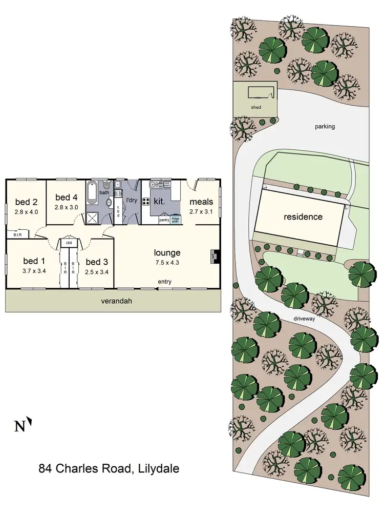 Floorplan of Homely house listing, 84 Charles Road, Lilydale VIC 3140
