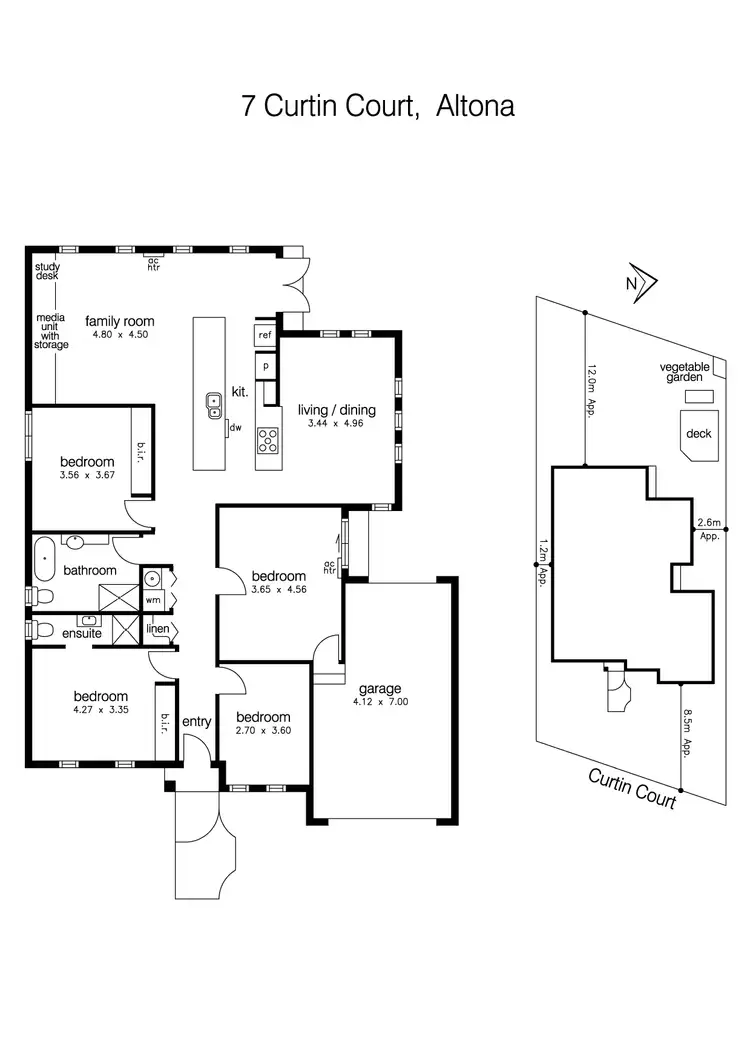 Floorplan of Homely house listing, 7 Curtin Court, Altona VIC 3018