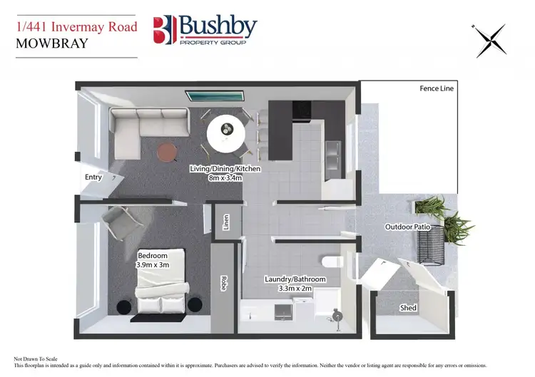 Floorplan of Homely unit listing, 1/441 Invermay Road, Mowbray TAS 7248