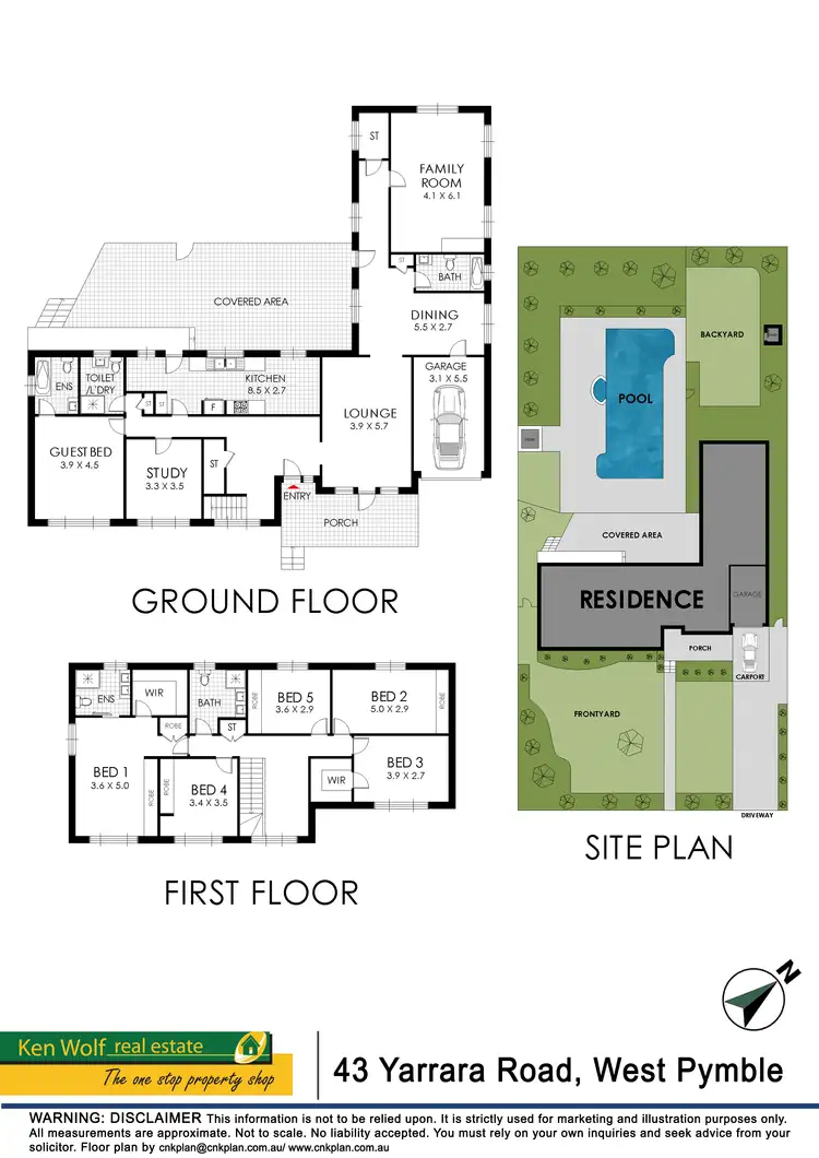 Floorplan of Homely house listing, 43 Yarrara Road, West Pymble NSW 2073