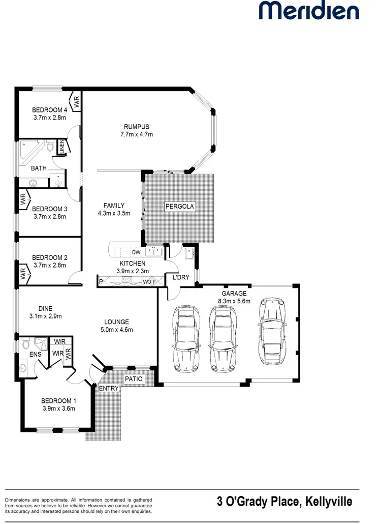 Floorplan of Homely house listing, 3 O'Grady Place, Kellyville NSW 2155