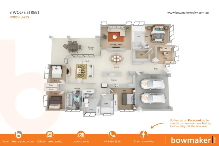 Floorplan of Homely house listing, 3 Wolfe Street, North Lakes QLD 4509