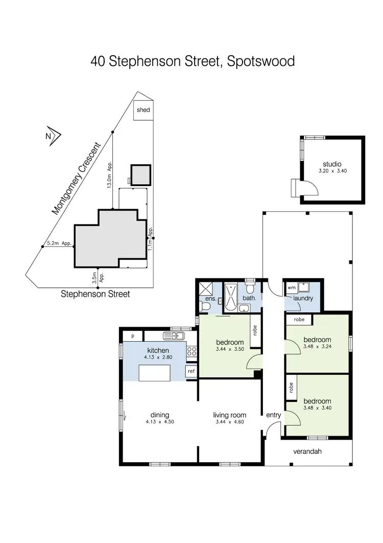 Floorplan of Homely house listing, 40 Stephenson Street, Spotswood VIC 3015