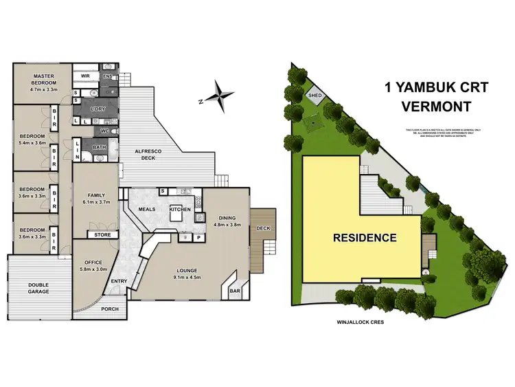 Floorplan of Homely house listing, 1 Yambuk Court, Vermont South VIC 3133