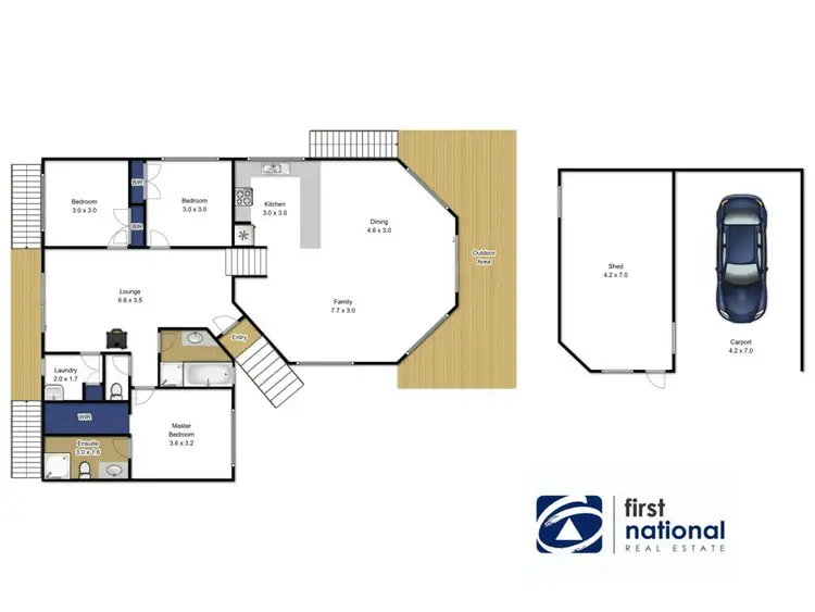 Floorplan of Homely house listing, 43 Main Road, Seaspray VIC 3851