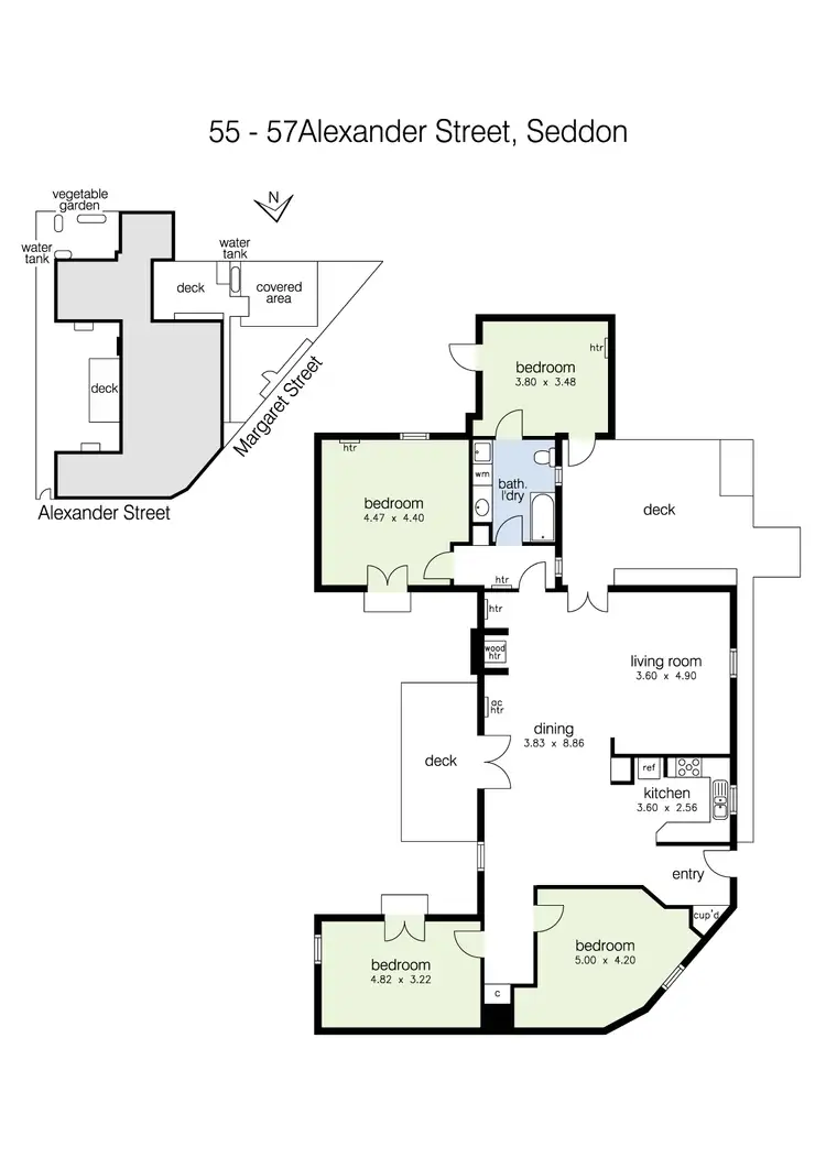 Floorplan of Homely house listing, 55-57 Alexander Street, Seddon VIC 3011