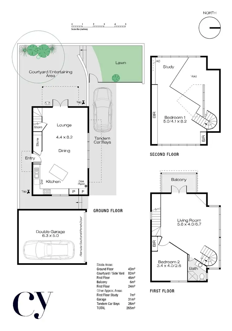 Floorplan of Homely house listing, 3B Hubble Street, East Fremantle WA 6158