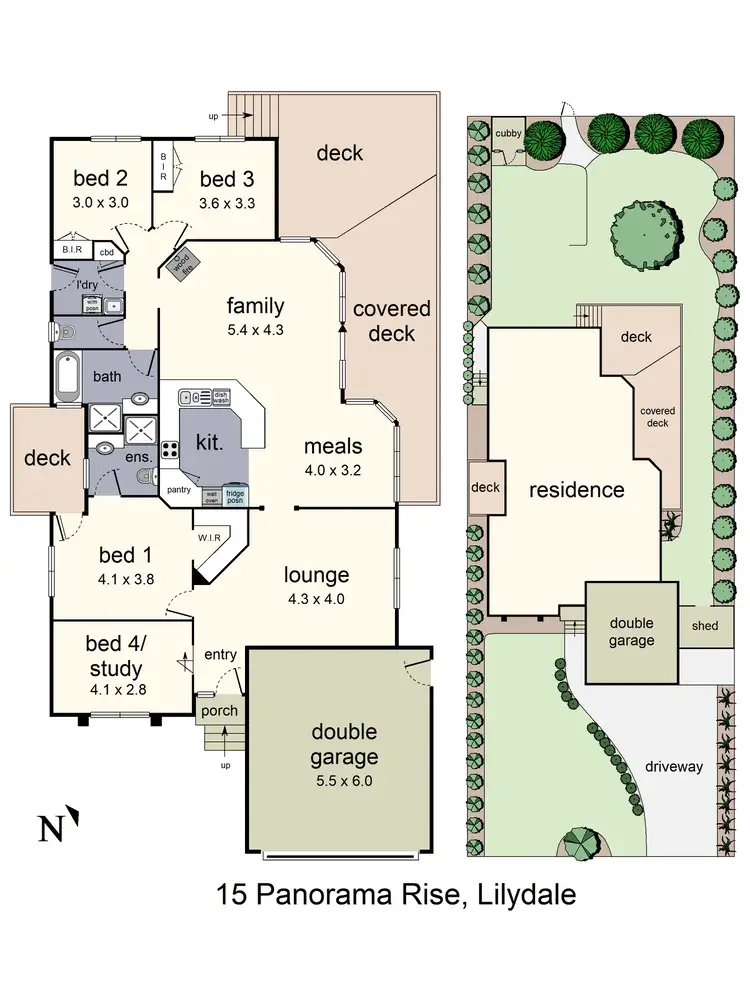 Floorplan of Homely house listing, 15 Panorama Rise, Lilydale VIC 3140