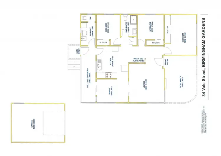 Floorplan of Homely house listing, 34 Vale Street, Birmingham Gardens NSW 2287