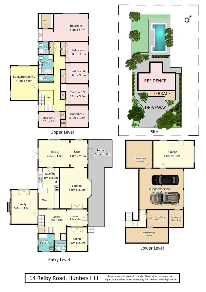 Floorplan of Homely house listing, 14 Reiby Road, Hunters Hill NSW 2110