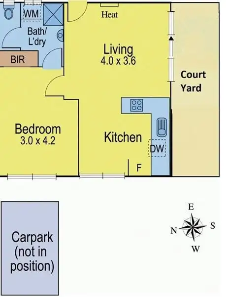 Floorplan of Homely apartment listing, 1/175 Millers Road, Altona North VIC 3025