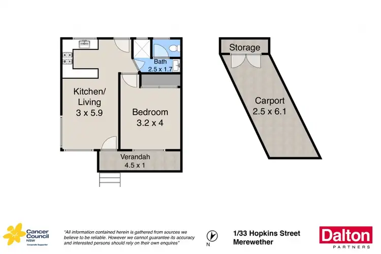 Floorplan of Homely villa listing, 1/33 Hopkins Street, Merewether NSW 2291