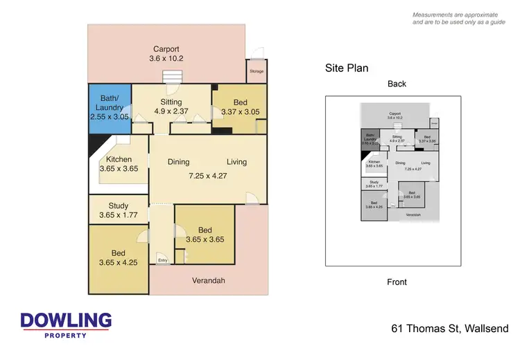 Floorplan of Homely house listing, 61 Thomas Street, Wallsend NSW 2287