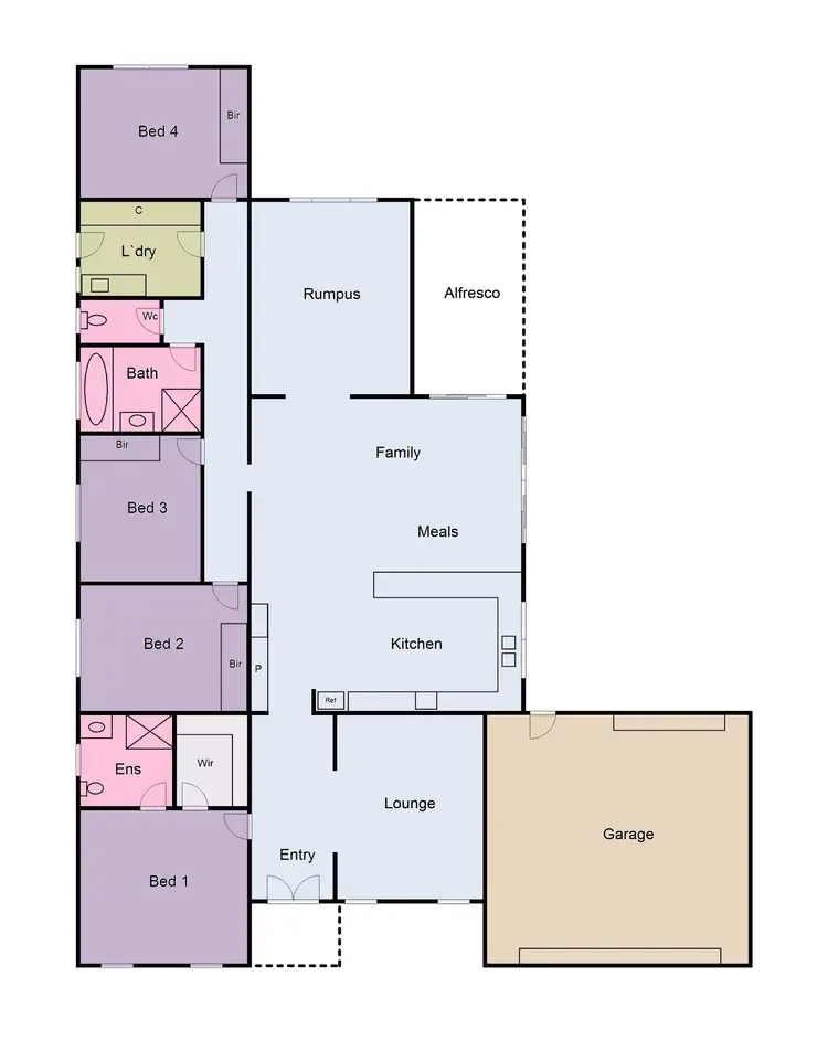 Floorplan of Homely house listing, 13 Keating Court, Miners Rest VIC 3352
