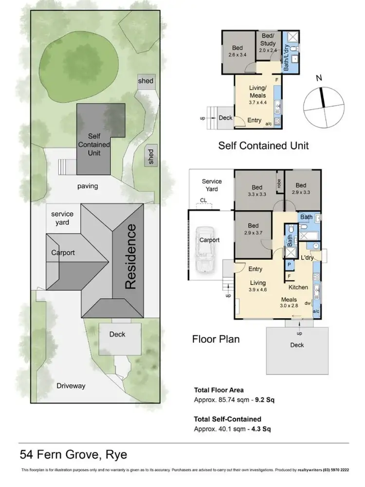 Floorplan of Homely house listing, 54 Fern Grove, Rye VIC 3941