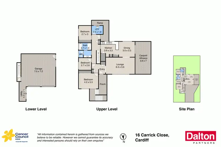 Floorplan of Homely house listing, 16 Carrick Close, Cardiff NSW 2285