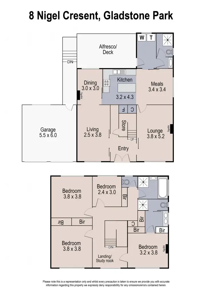 Floorplan of Homely house listing, 8 Nigel Crescent, Gladstone Park VIC 3043