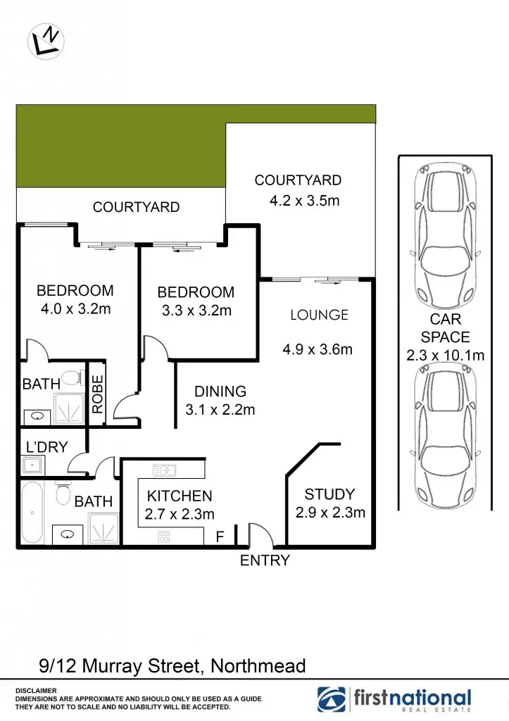 Floorplan of Homely apartment listing, 9/12 Murray Street, Northmead NSW 2152