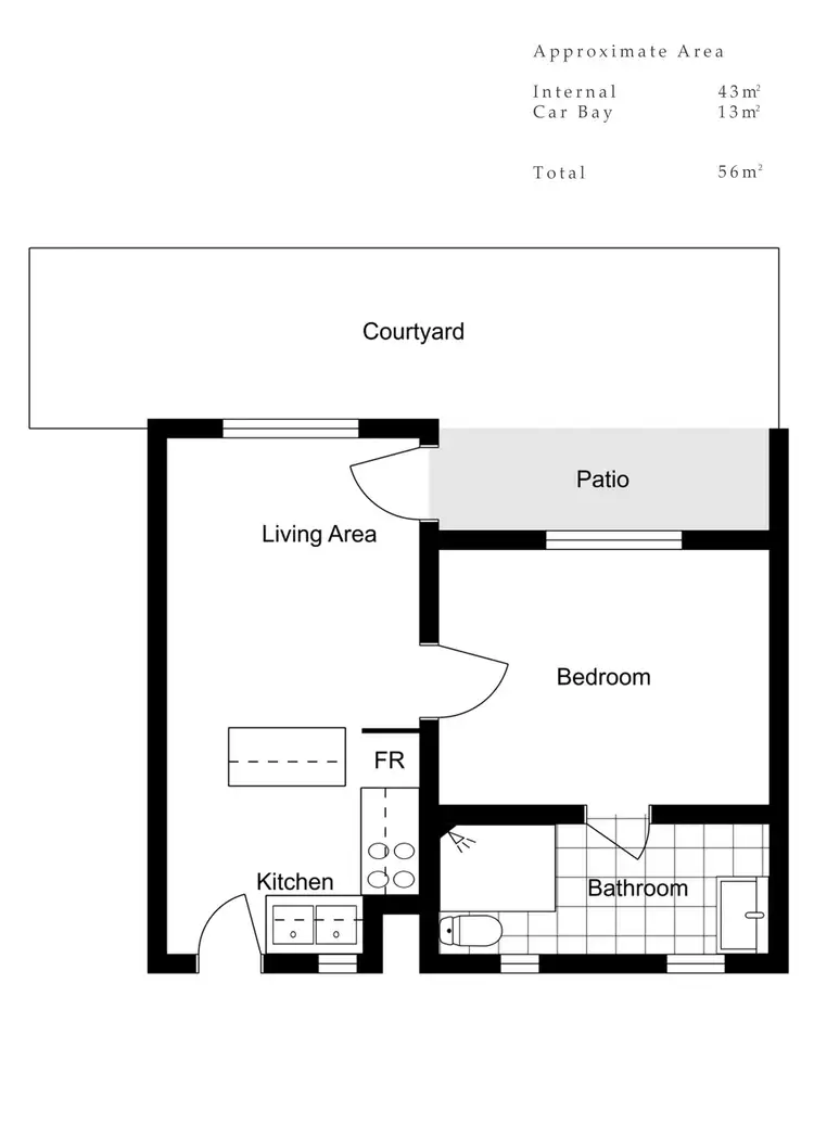 Floorplan of Homely unit listing, 3/1A Hobbs Avenue, Como WA 6152