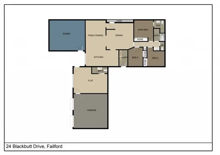 Floorplan of Homely house listing, 24 Blackbutt Drive, Failford NSW 2430
