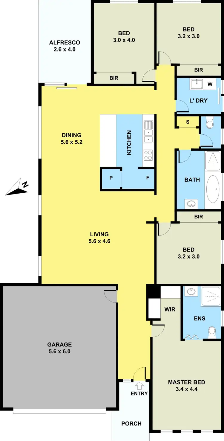 Floorplan of Homely house listing, 97 James Melrose Drive, Brookfield VIC 3338