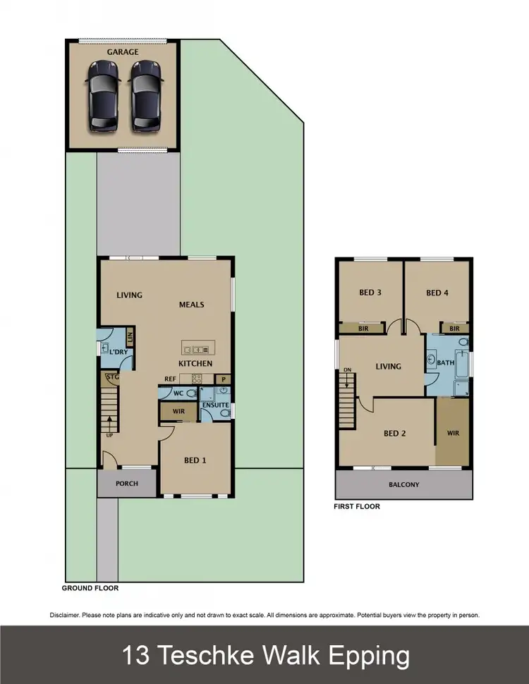 Floorplan of Homely house listing, 13 Teschke Walk, Epping VIC 3076
