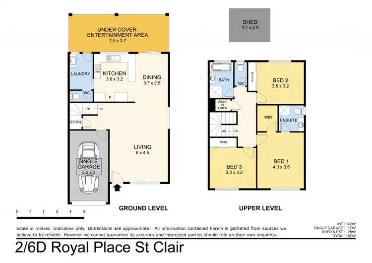 Floorplan of Homely semi-detached listing, 2/6D Royal Place, St Clair NSW 2759
