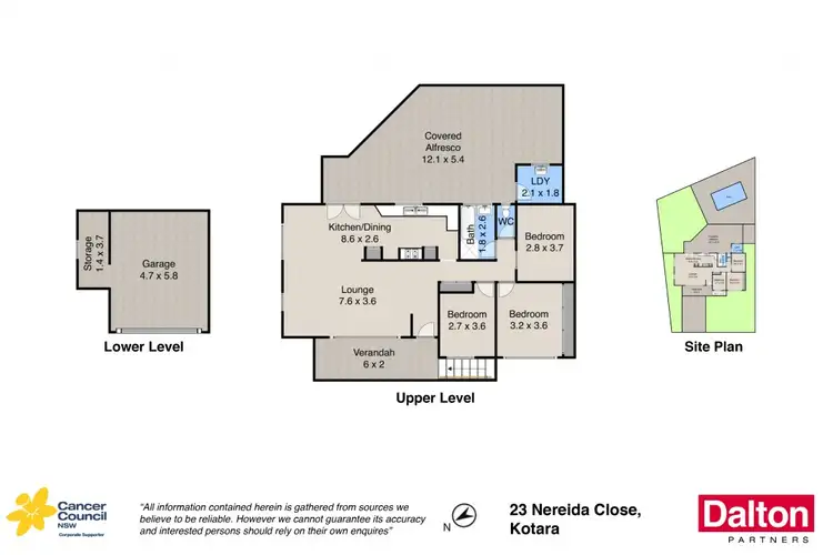 Floorplan of Homely house listing, 23 Nereida Close, Kotara NSW 2289