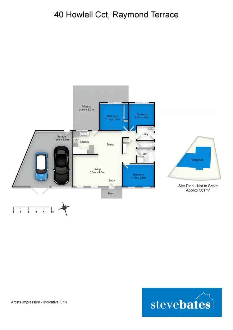Floorplan of Homely house listing, 40 Holwell Circuit, Raymond Terrace NSW 2324