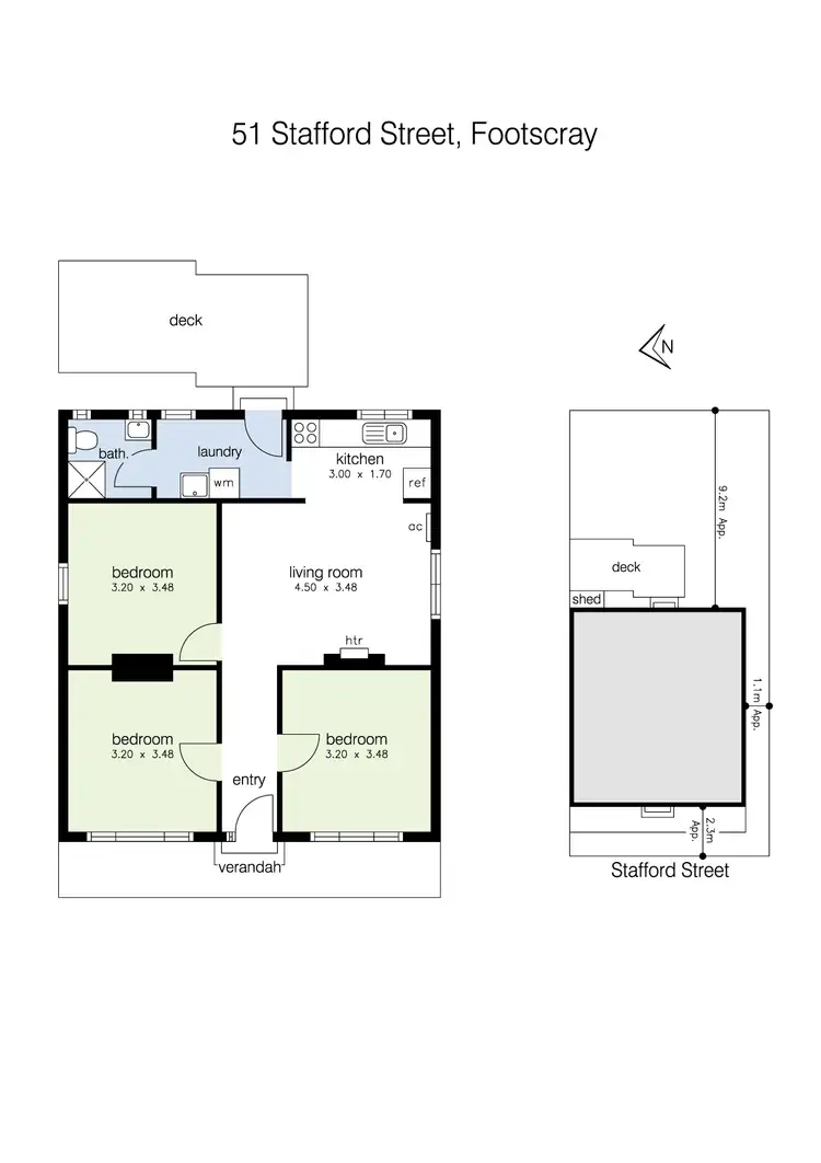 Floorplan of Homely house listing, 51 Stafford Street, Footscray VIC 3011